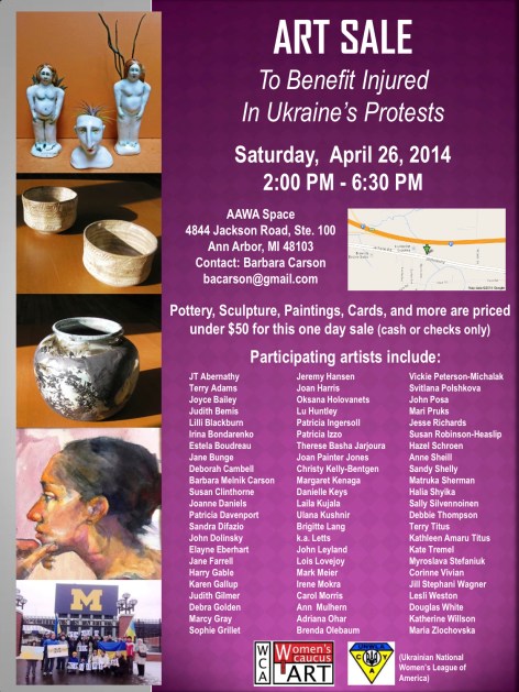 Ukrainian Art Sale Flyer April 2014f
